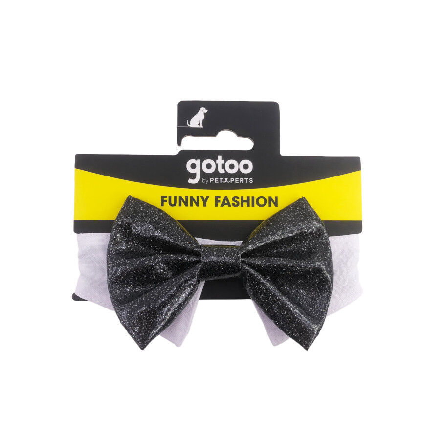 Gotoo Pajarita negra para perros, , large Imagen numero 5