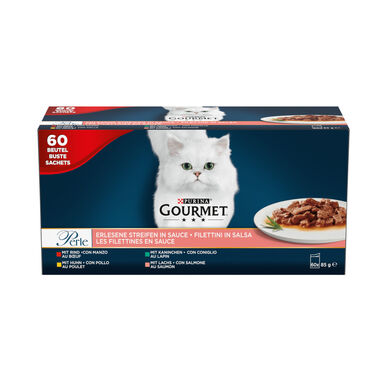 Gourmet Perle Finas Láminas en salsa sobres para gatos - Multipack