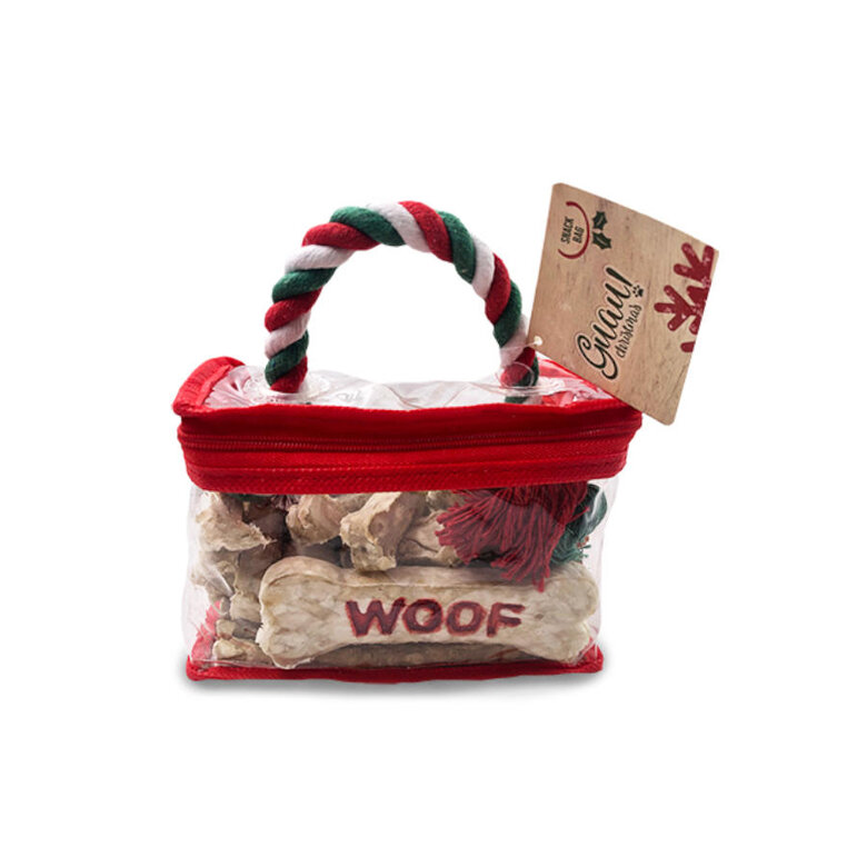 1 ud. Guau Christmas Bocaditos de Cuero en Bolsa para perros,  Imagen numero 1 1 ud. Guau Christmas Bocaditos de Cuero en Bolsa para perros, , large Imagen numero 1