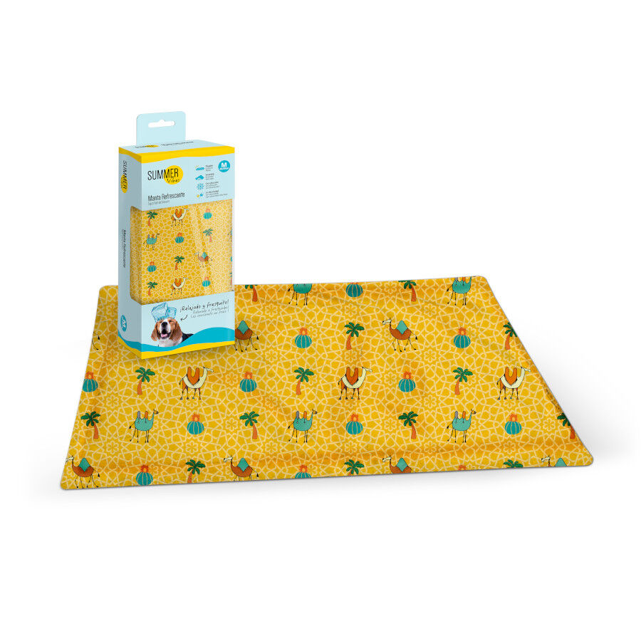 Summer Vibes Manta refrescante con estampado para perros, , large Imagen numero 1