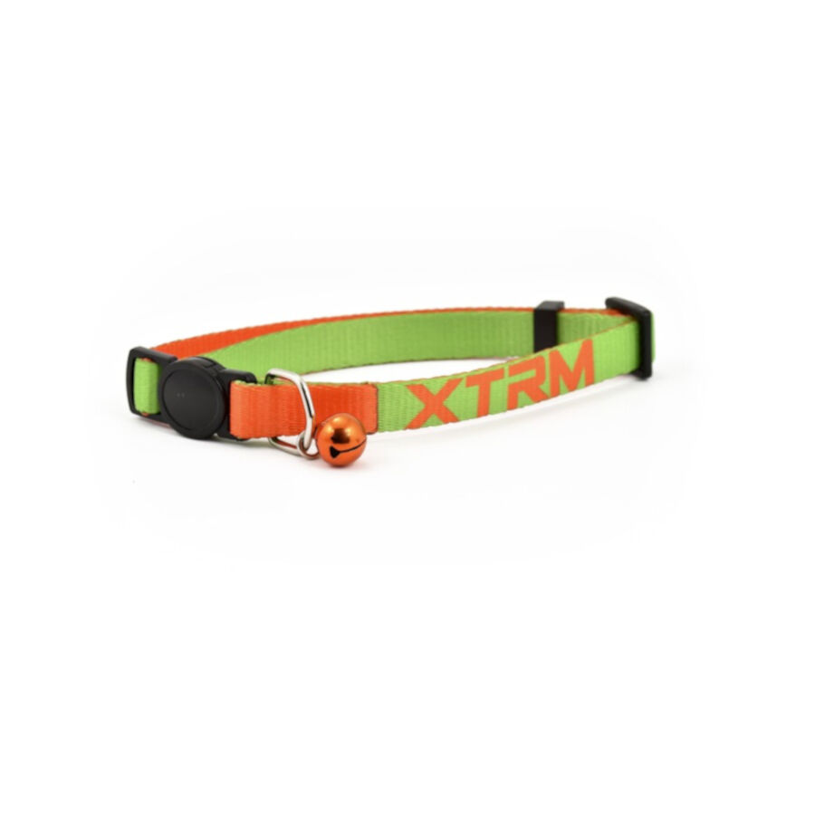 Nayeco X-Trm Neon Flash Verde y Naranja collar para gatos
