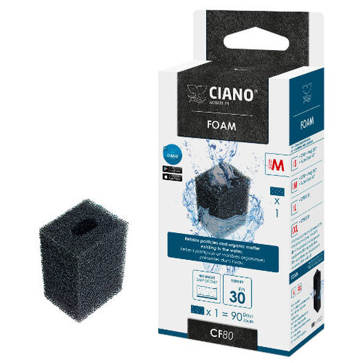 Ciano M CF80 recambio filtro acuario cartucho foam image number null