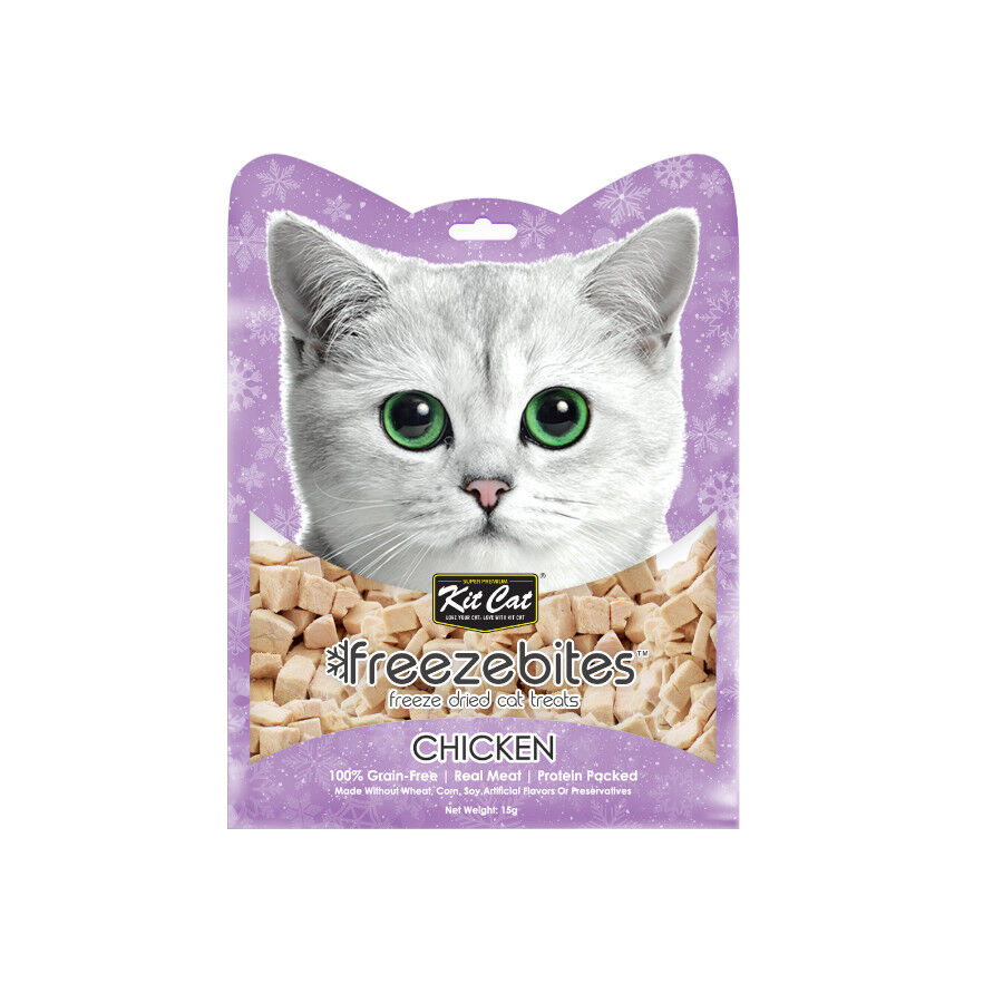 Kit Cat FreezeBites Pollo Snack Liofilizado para gatos, , large Imagen numero 1
