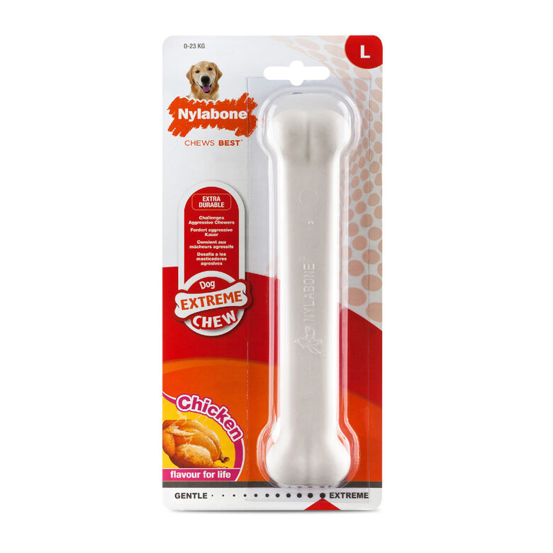 Nylabone Extreme Chew Pollo Hueso Mordedor para perros thumbnail