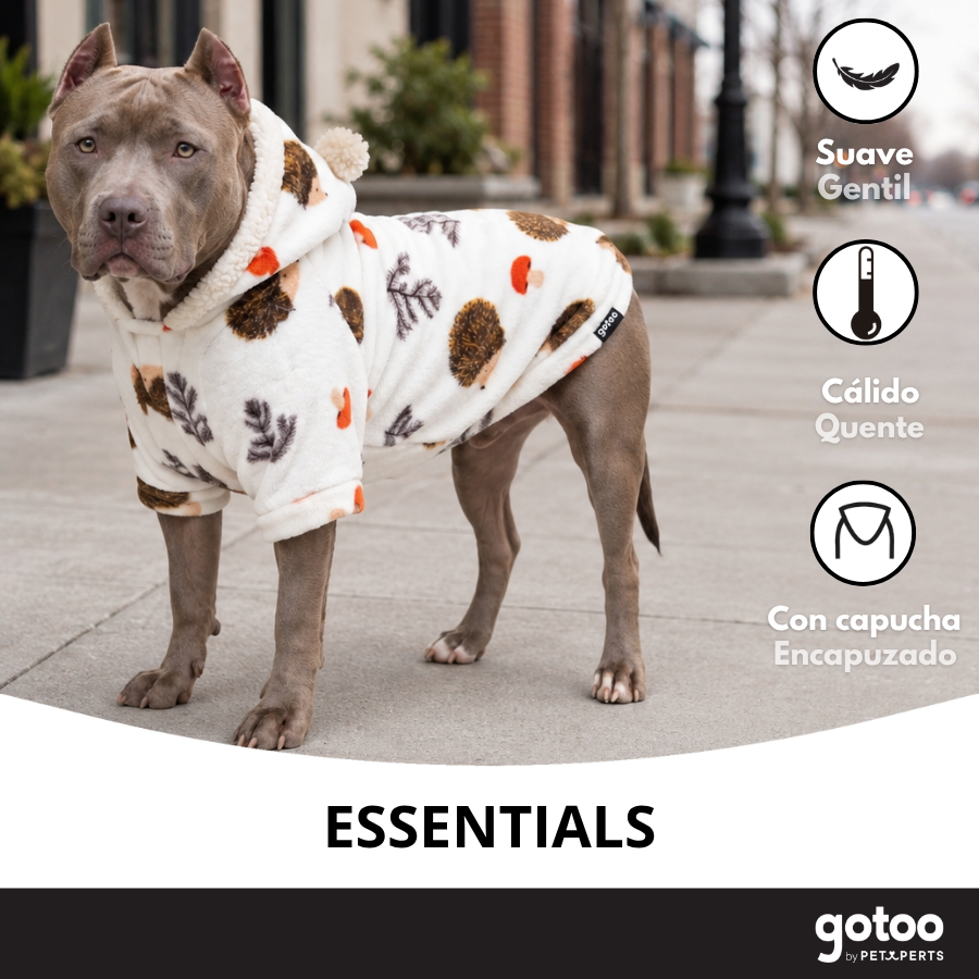 Gotoo Sudadera Forro Polar Estampado Erizo para perros, , large Imagen numero 6
