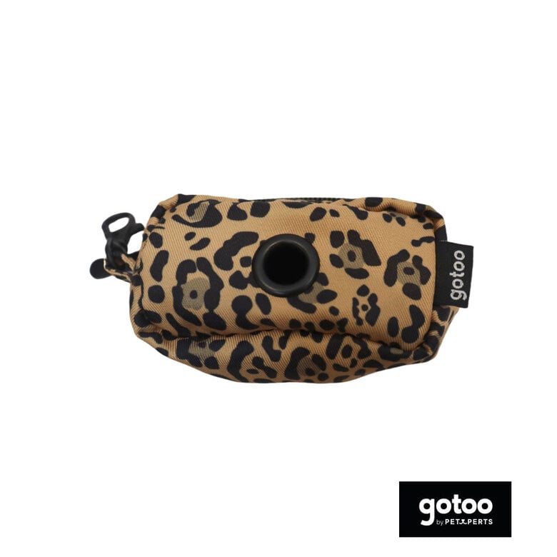 Gotoo Porta bolsas estampado leopardo marrón para perros,  Imagen numero 2 Gotoo Porta bolsas estampado leopardo marrón para perros, , large Imagen numero 2