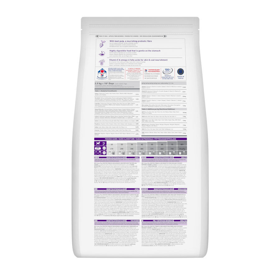 14 kg Hill's Science Plan Sensitive Stomach y skin Adult Pollo pienso para perros, , large Imagen numero 8