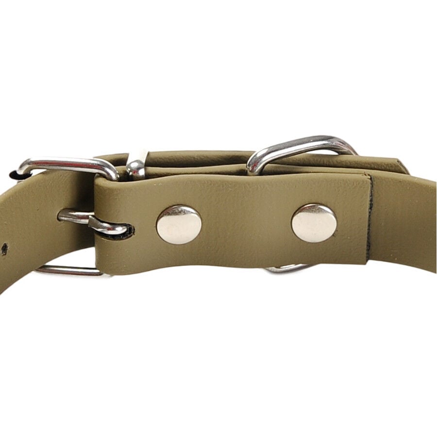 Gotoo Collar Biothane verde oliva para perros, , large Imagen numero 5