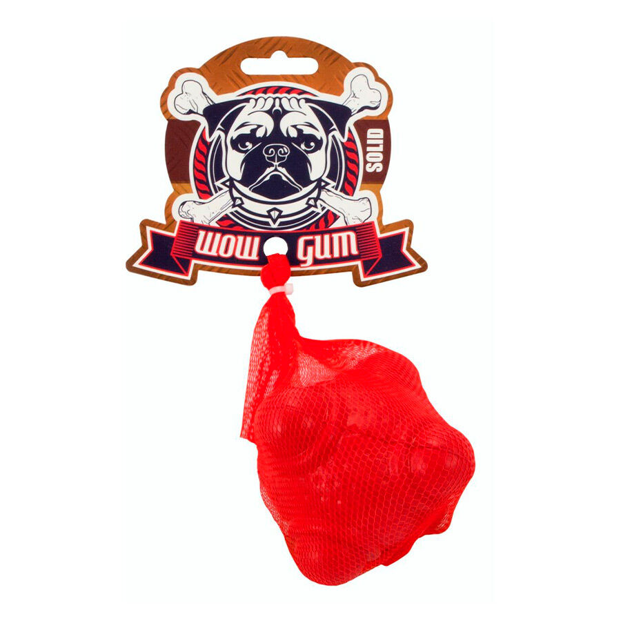 Wow Gum Pelota con Relieve Roja para perros, , large Imagen numero 2
