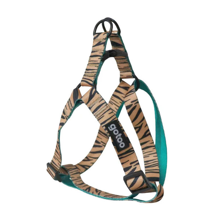 Gotoo Arnés estampado tigre marrón para perros,  Imagen numero 1 Gotoo Arnés estampado tigre marrón para perros, , large Imagen numero 1