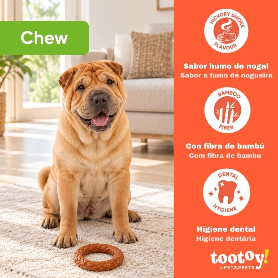 Tootoy! Chew Anillo Trenzado Juguete para perros, , large Imagen numero 4