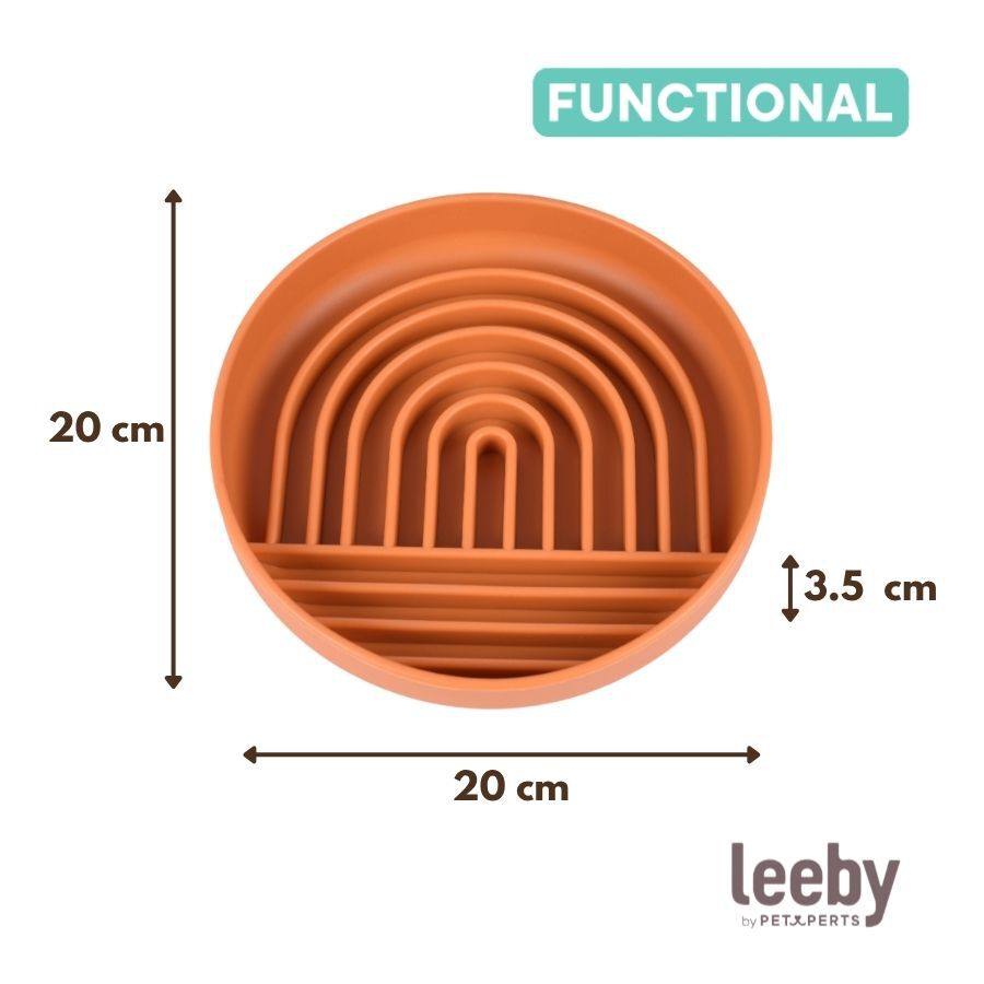 Leeby Comedero Antivoracidad Naranja para perros, , large Imagen numero 5