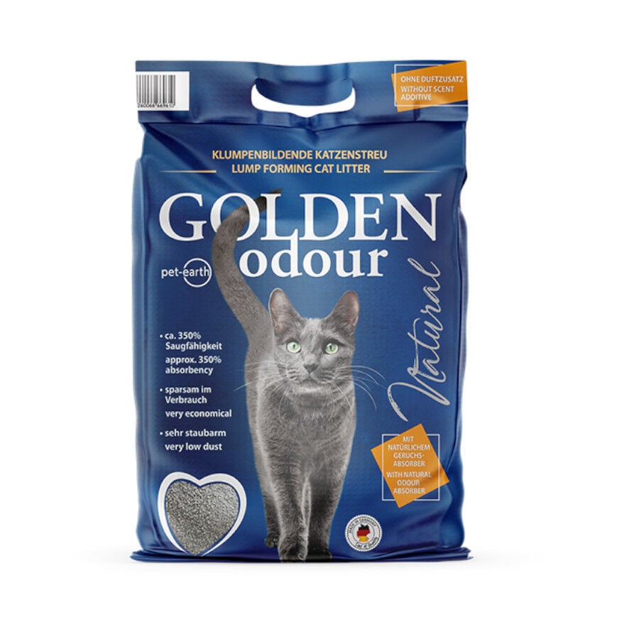 14 kg Golden Odour Arena Aglomerante Absorbe Olores para gatos, , large Imagen numero 1
