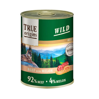 True Origins Wild Adult Ternera y Melón lata para perros