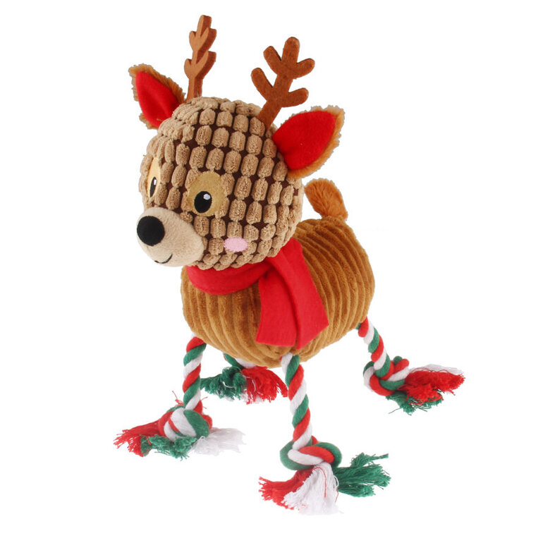 Guau Christmas Reno de Peluche con Cuerda para perros,  Imagen numero 1 Guau Christmas Reno de Peluche con Cuerda para perros, , large Imagen numero 1
