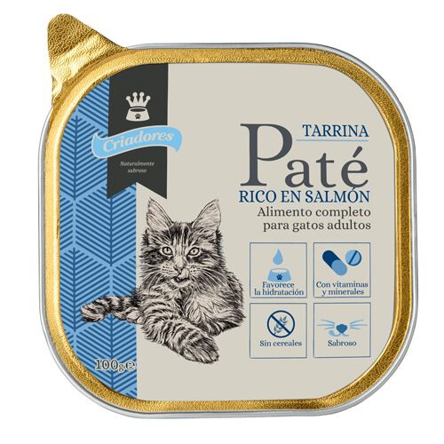 100 g Criadores Adulto Salm&oacute;n en pat&eacute; tarrina para gatos , , large Imagen numero 1