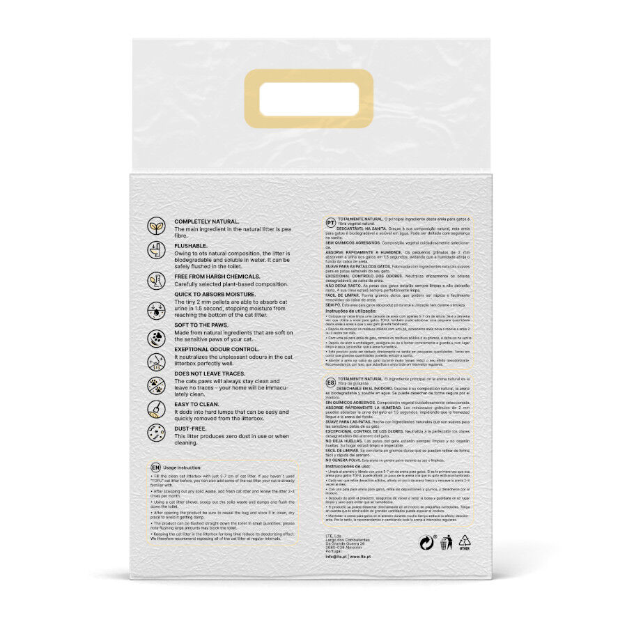 Happy Meow Natural Tofu Aglomerantre Original para gatos thumbnail