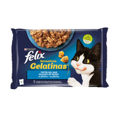 Felix Sensations Festín del Mar sobres en gelatina – Multipack