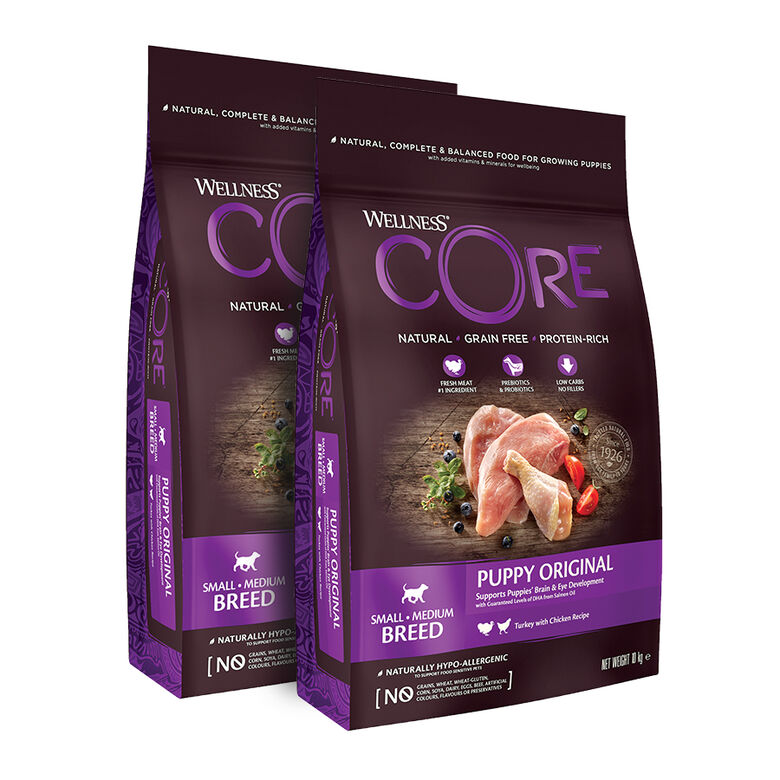 Wellness Core Puppy Small/Medium Pollo y Pavo pienso para perros thumbnail