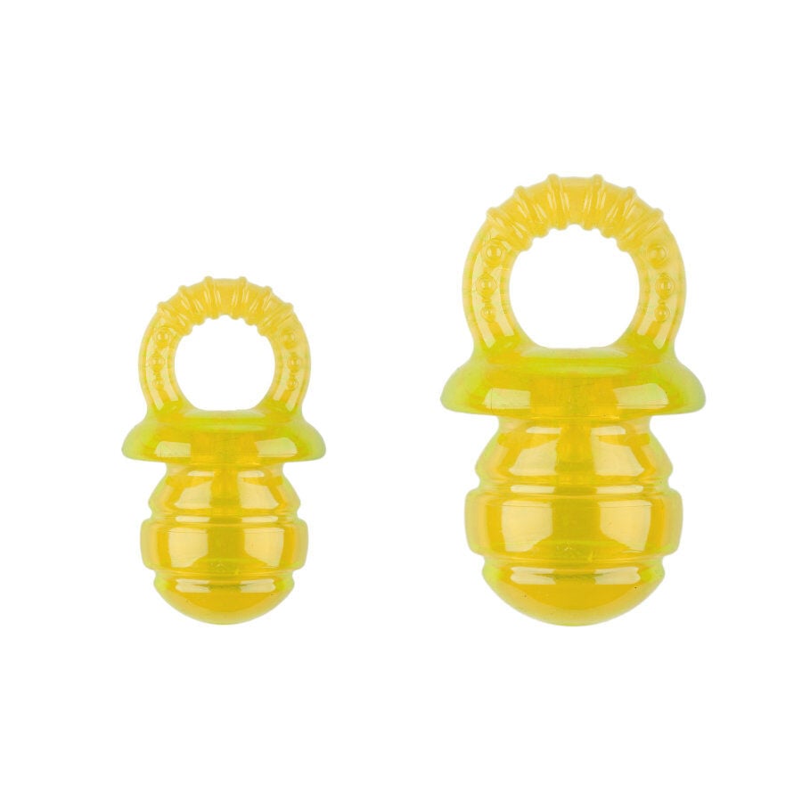 Tootoy! Chew Puppyfier Amarillo mordedor blando con sonido para cachorros, , large Imagen numero 3