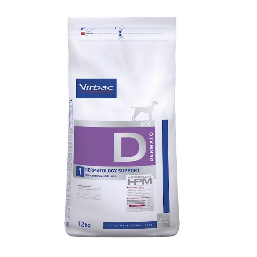 12 kg Virbac Dermatology Support HPM Pienso para perros, , large Imagen numero 1