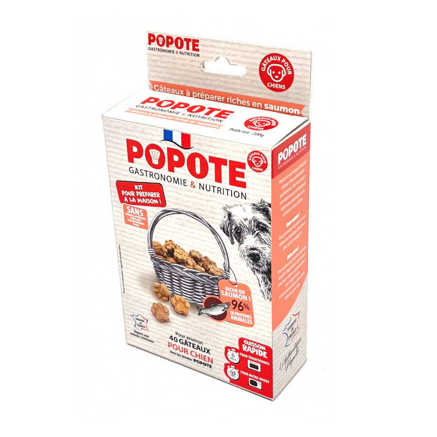 200 g POPOTE Kit Galletas Caseras Salm&oacute;n para perros, , large Imagen numero 1