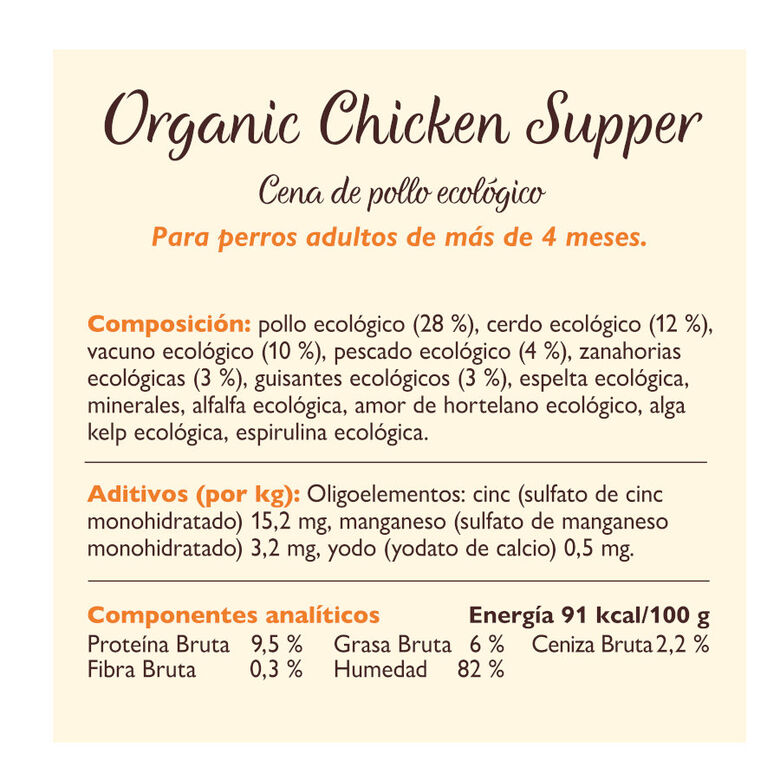 Lily&#039;s Kitchen Organic pollo tarrina para perros thumbnail