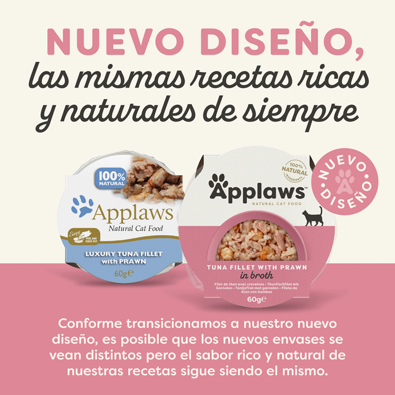 Applaws Atún y Gambas tarrina para gatos thumbnail