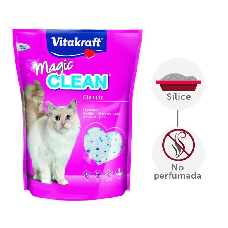 3.8 L Vitakraft Magic Clean Perlas Sílice Lecho para gatos,  Imagen numero 2 3.8 L Vitakraft Magic Clean Perlas Sílice Lecho para gatos, , large Imagen numero 2