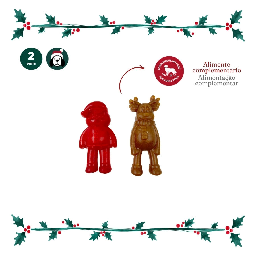 1 pack x 2 uds. Wonder Christmas Figuras Masticables Snacks para perros, , large Imagen numero 3
