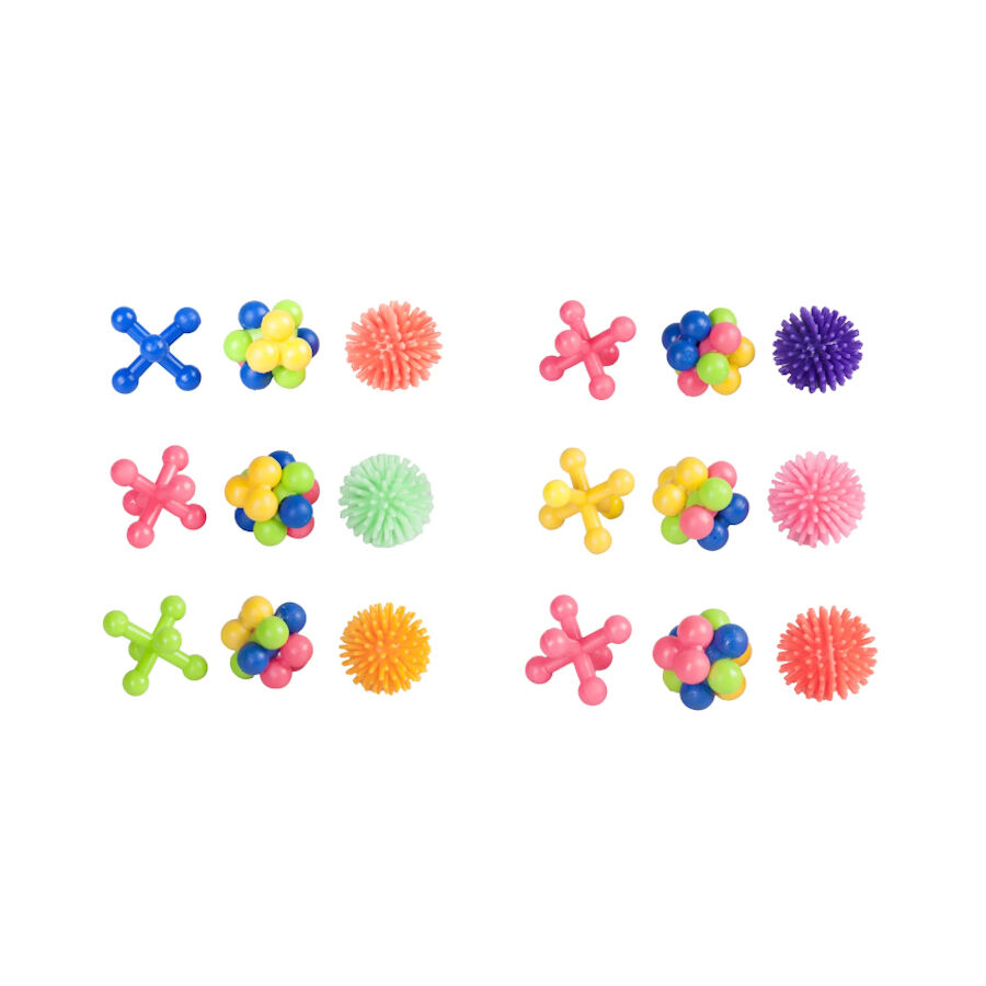 Flamingo Kit 3 juguetes de goma para gatos, , large Imagen numero 2