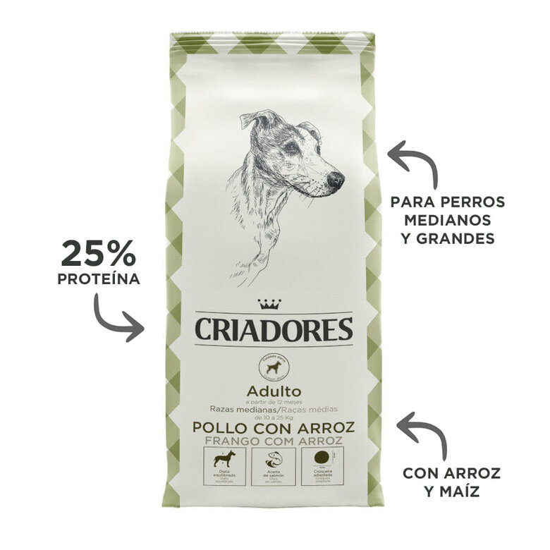 3 kg Criadores Adulto Pollo y Arroz pienso para perros de raza mediana,  Imagen numero 3 3 kg Criadores Adulto Pollo y Arroz pienso para perros de raza mediana, , large Imagen numero 3