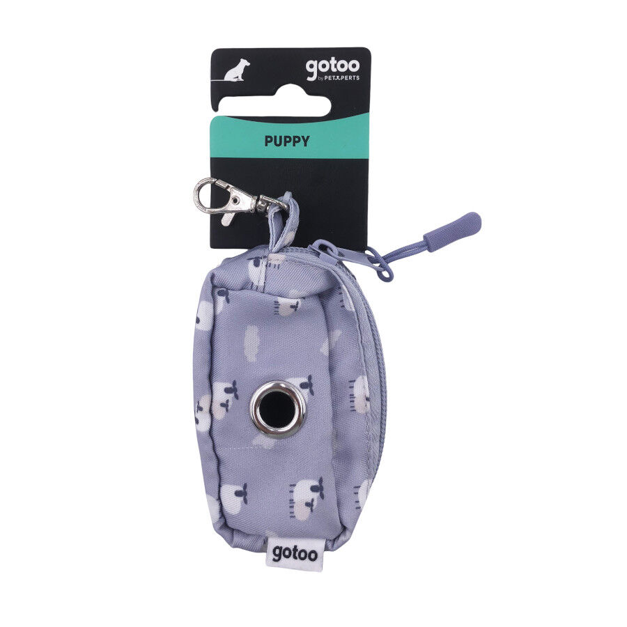 Gotoo Porta bolsas estampado gris para perros thumbnail