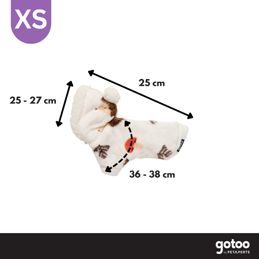 Gotoo Sudadera Forro Polar Estampado Erizo para perros, , large Imagen numero 4