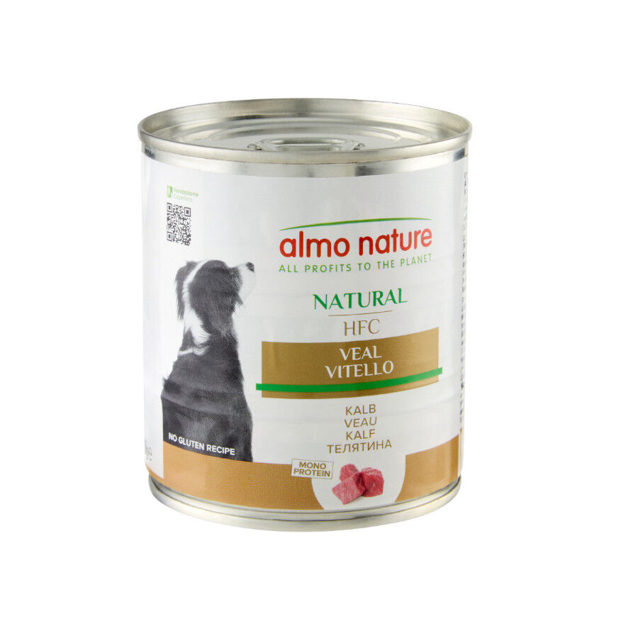 280 g Almo Nature HFC Ternera lata para perros, , large Imagen numero 1