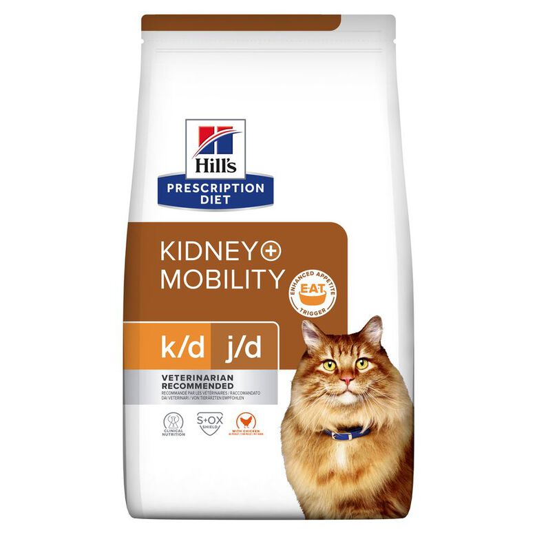 Hill&#039;s Prescription Diet Kidney k/d + Mobility j/d Pollo pienso gatos thumbnail