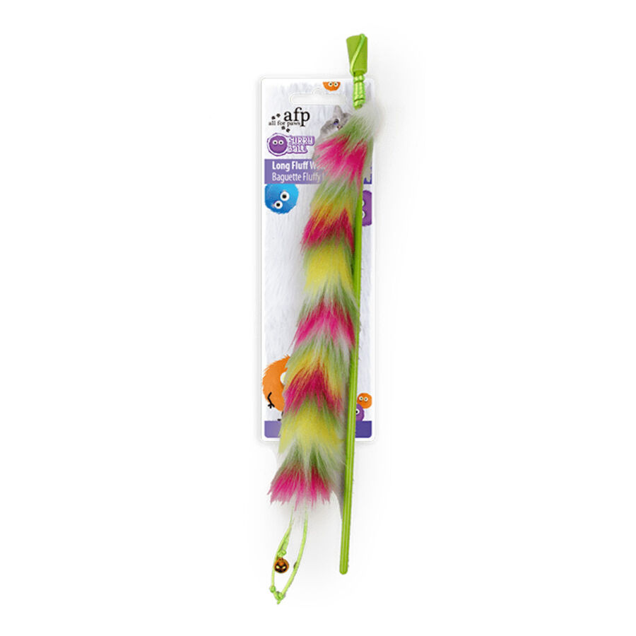 All For Paws Pelota Peluda Bastón Rosa Juguete para Gatos