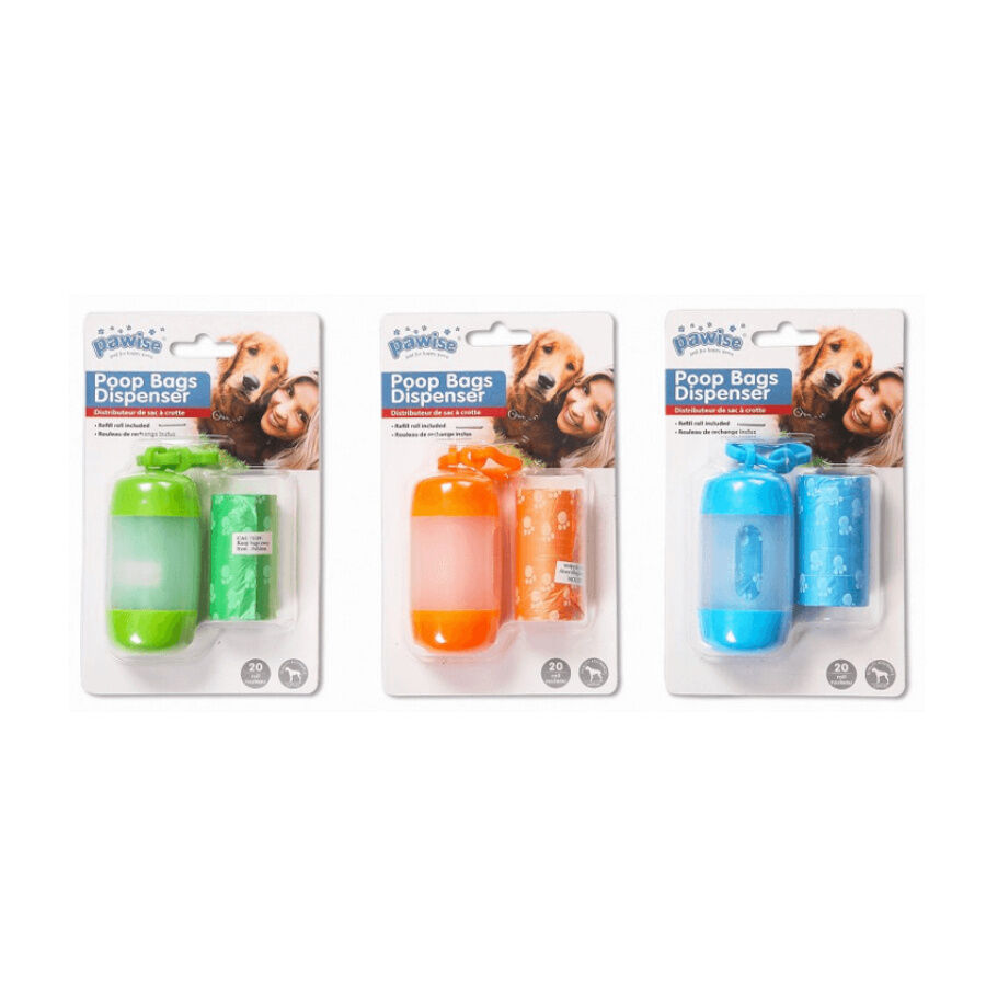 Pawise Porta Bolsas de Pl&aacute;stico + 20 Bolsas para heces perros, , large Imagen numero 1