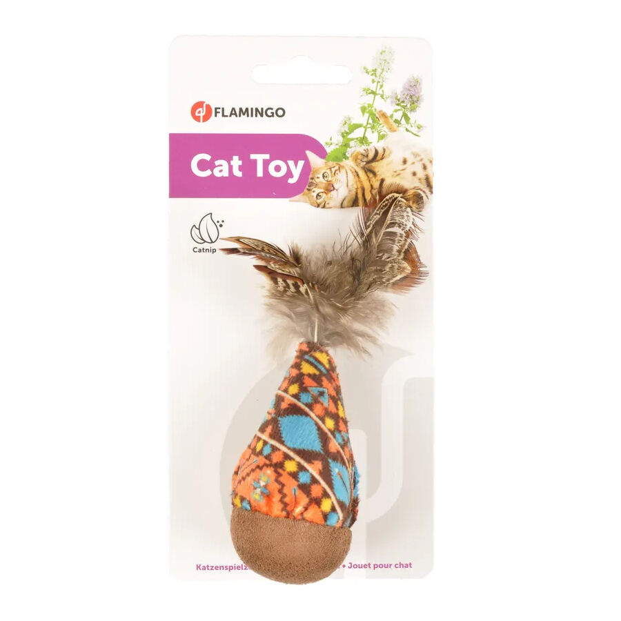 Flamingo Balancín con Plumas para gatos thumbnail