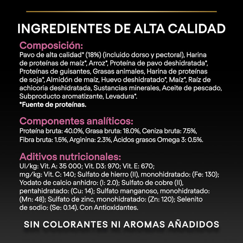 Pro Plan Adult Delicate Digestion pavo pienso para gatos thumbnail