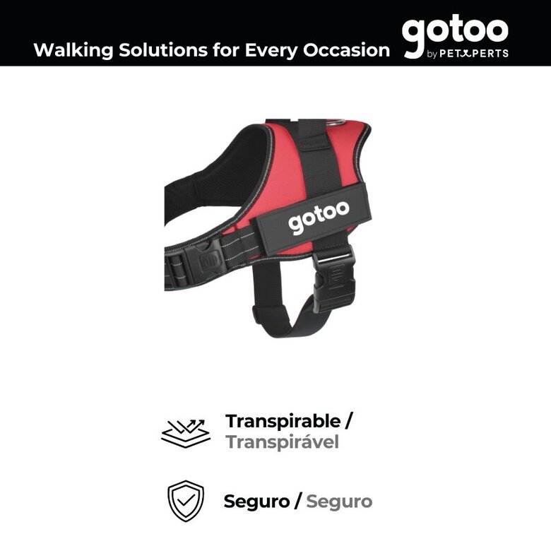 Gotoo Arnés antitirones rojo para perros,  Imagen numero 3 Gotoo Arnés antitirones rojo para perros, , large Imagen numero 3
