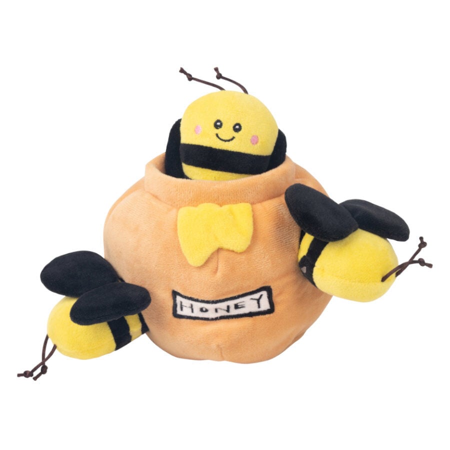 Tootoy! Comfort Honey &amp; Bees Cuddler Yellow Peluche Gigante para perros thumbnail