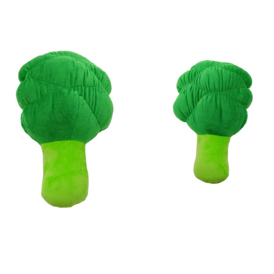 Tootoy! Comfort Healthy Broccoli Cuddler peluche con sonido para perros, , large Imagen numero 3