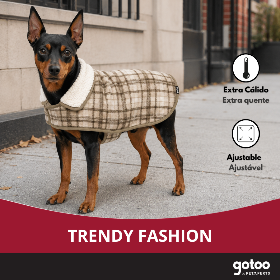 Gotoo Chaqueta Tart&aacute;n Cuadros para perros, , large Imagen numero 6