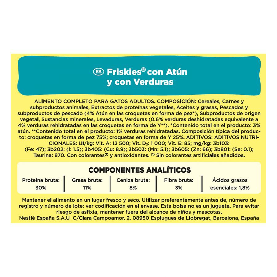 Friskies Atún y Verduras pienso para gatos thumbnail