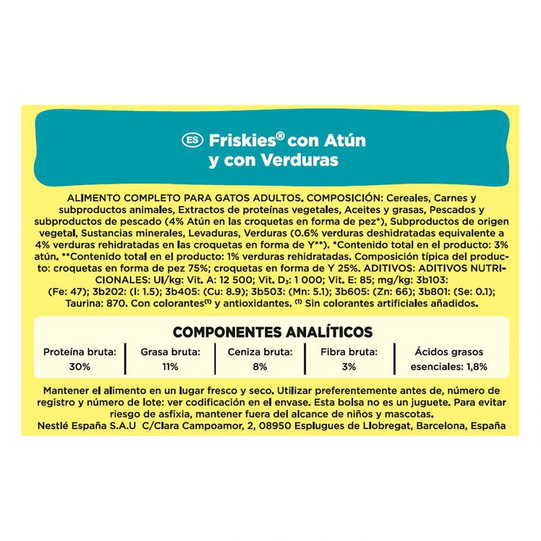 20 kg Friskies Atún y Verduras pienso para gatos,  Imagen numero 2 20 kg Friskies Atún y Verduras pienso para gatos, , large Imagen numero 2
