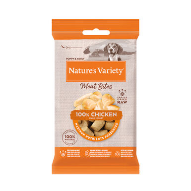 Nature's Variety Bocaditos Meat Bites Pollo Liofilizado para perros