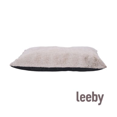Leeby colchón suave beige para perros