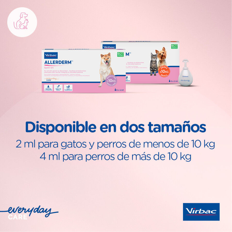 Virbac Allerderm spot on Pipetas dermatol&oacute;gicas para el cuidado de la piel Perros y Gatos., , large Imagen numero 7