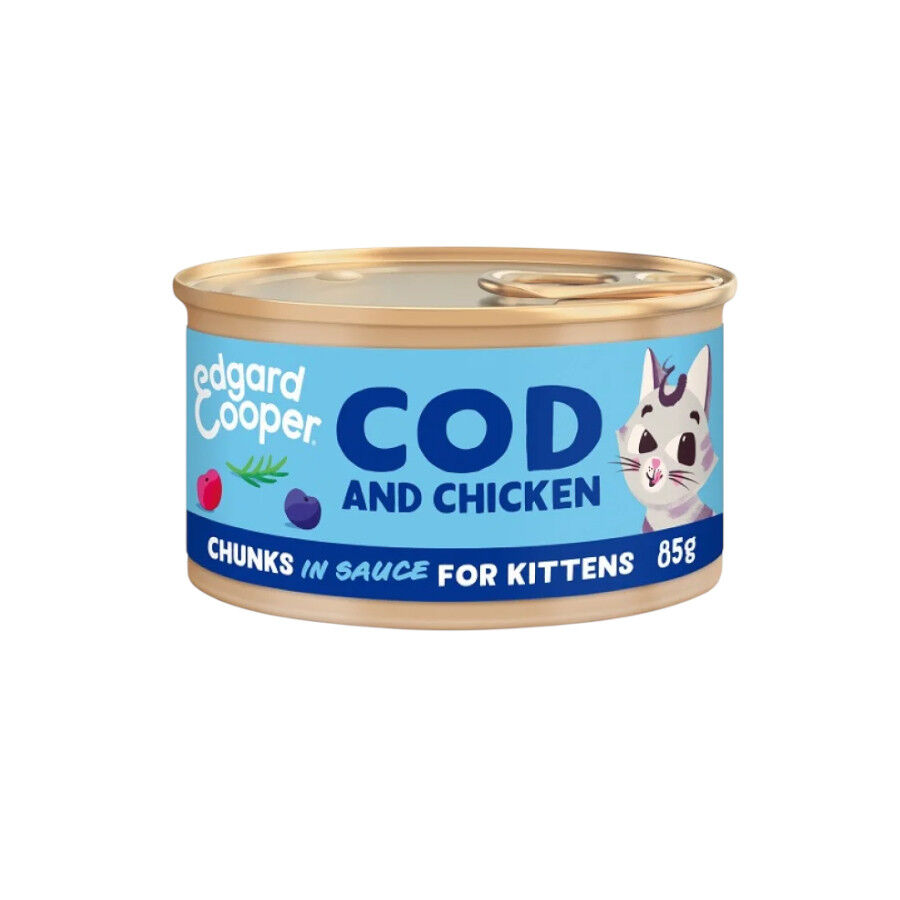 Edgard & Cooper Trocitos de Pollo en Salsa lata para gatos